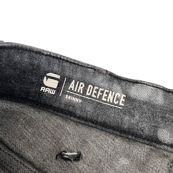 G-Star Raw Air Defence Skinny Moto Gray Jeans Sz 27x32 - Picture 2 of 9